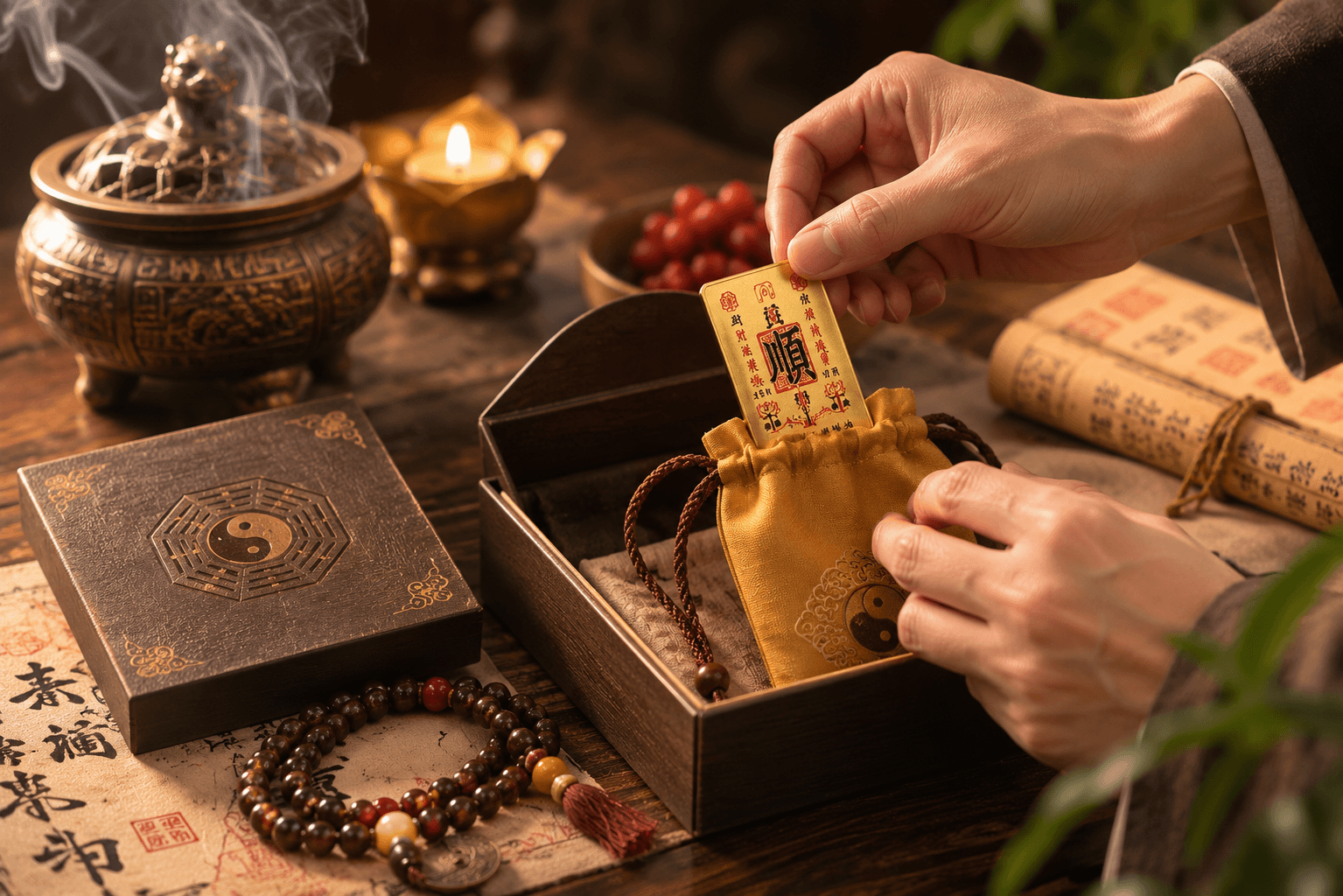 A DAO SIGIL guardian object being carefully prepared and packed