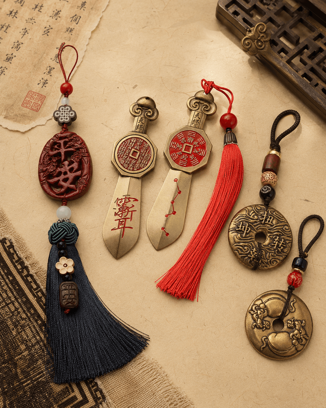 Small Taoist ritual objects collection